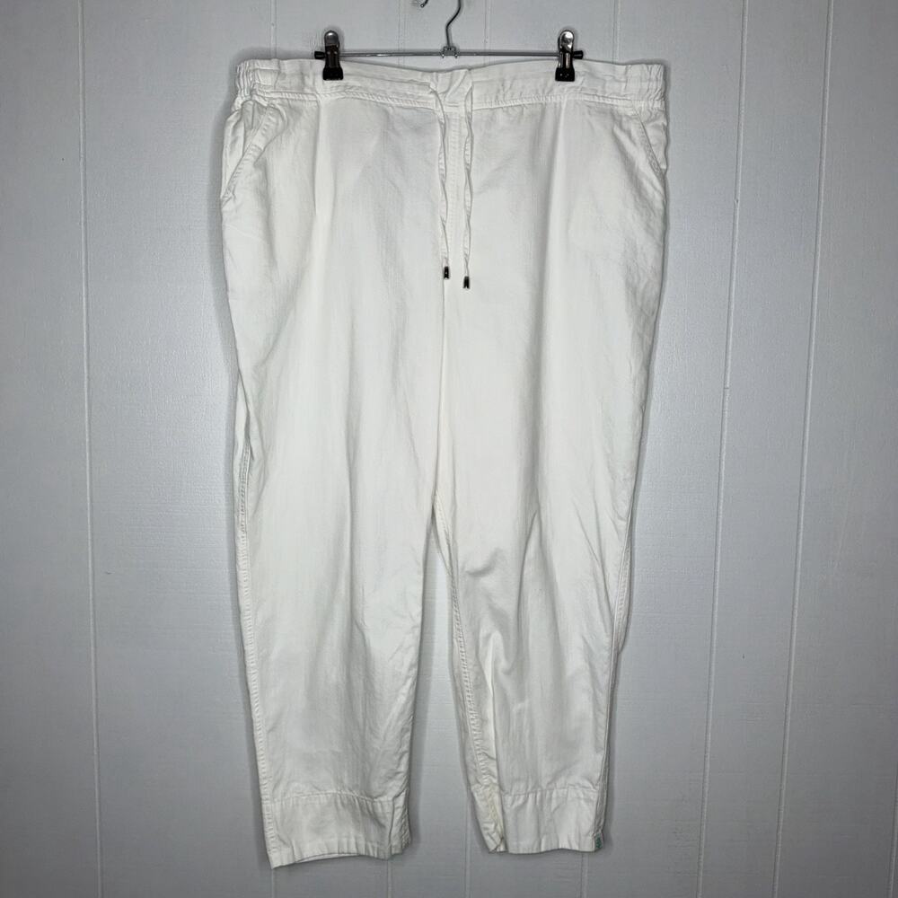 Coolibar Women’s Enclave Weekend Pants Sun Protection UPF 50 White Size XXL